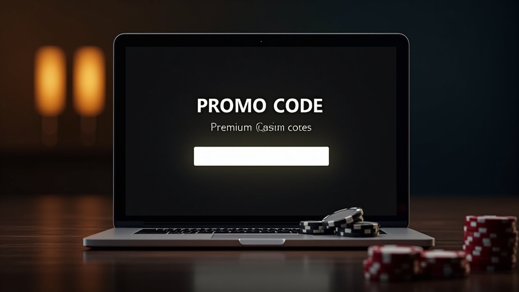 Casino-Interface mit Eingabefeld für Promo-Code